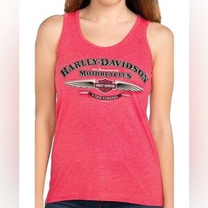 Harley-Davidson Women's Red Graphic Tank Top